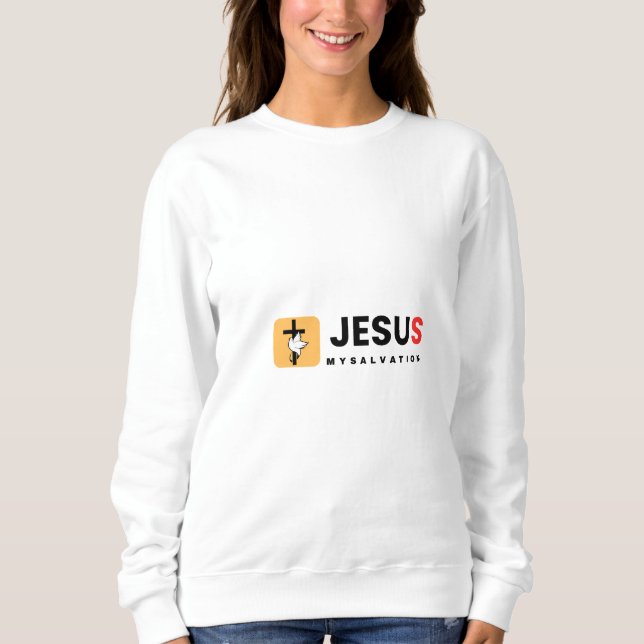 Sudadera Jesús mi salvación (Anverso)