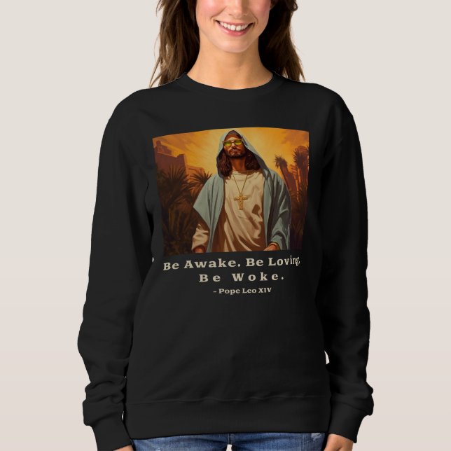 Sudadera Jesús Moderno - *Despierta. Sé Amador. Despertar.* (Anverso)