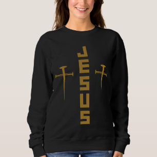 Sudadera JESUS Nail Cross Christian Faith Para Creyentes GL