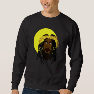 Sudadera Jesús Negro Jesús Africano Estadounidense Jesús co