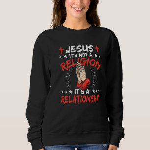 Sudadera Jesús No es una religión, es un Chris de Relacione