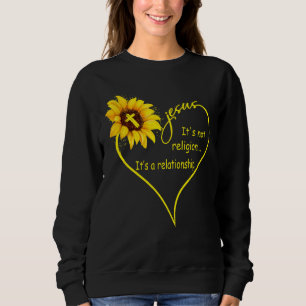 Sudadera Jesús no es una religión es un sol de relaciones