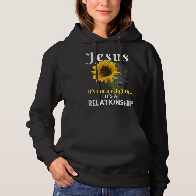 Sudadera Jesús no es una religión es un sol de relaciones (Anverso)