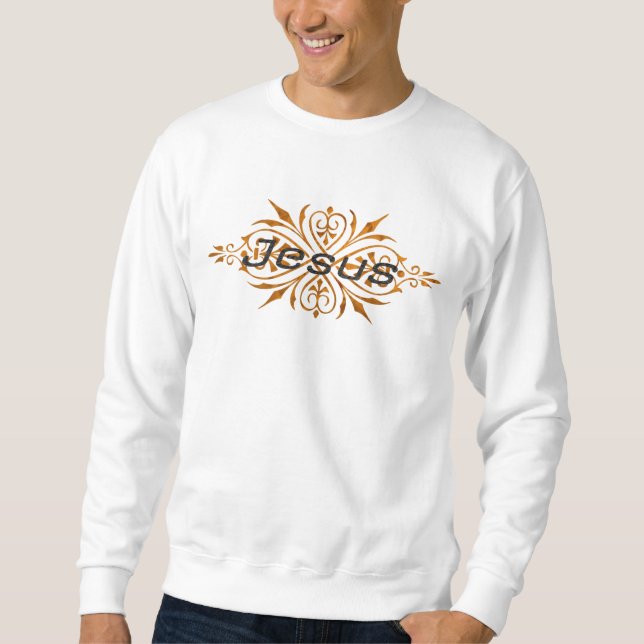Sudadera Jesús Ornement2 Cuivre noir. (Anverso)
