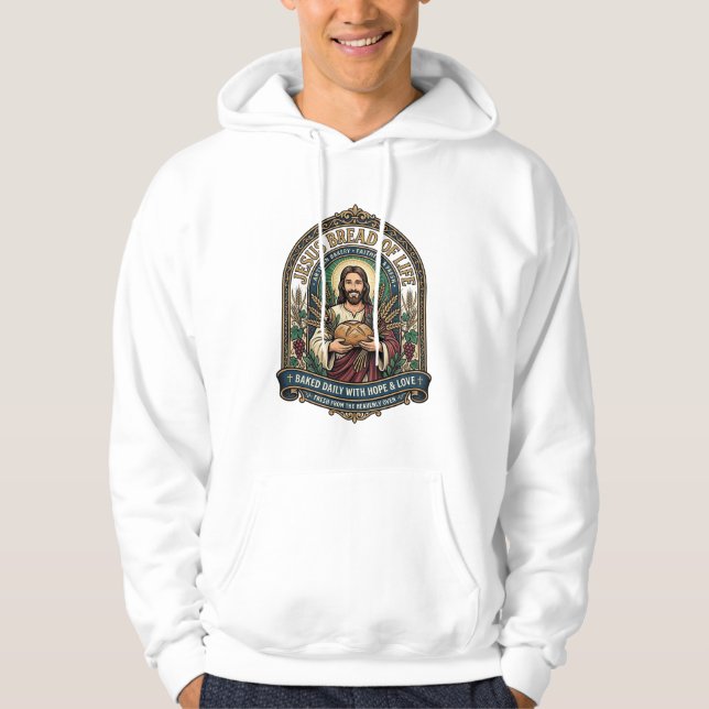 Sudadera Jesús Pan De Vida Jesús Pan Vida Panadería Cristo (Anverso)
