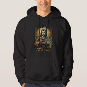 Sudadera Jesús Pantalla Negra Cubierta de Cámara Web Olvida