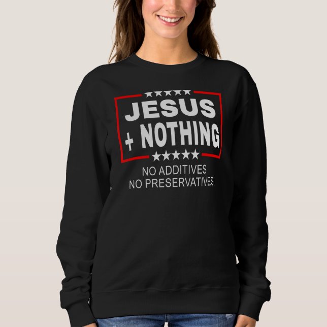 Sudadera Jesus Plus Nothing Anti Woke (Anverso)