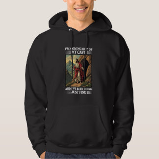 Sudadera Jesús saliendo de mi cueva y he estado haciendo Ju