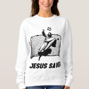 Sudadera Jesús salva a Jesús salvó al portero del gol de fú