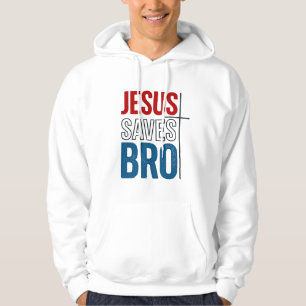 Sudadera Jesús salva diseño de tipografía cristiana para ca