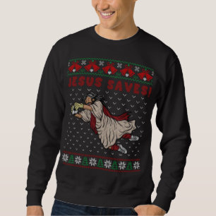 Sudadera Jesús salva el gol de futbol agobiante Navidades s