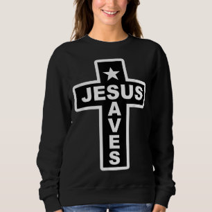 Sudadera Jesús salva la cruz de la Biblia cristiana