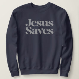 Sudadera Jesús Salvó al Cristiano, Inspirador Basado en la
