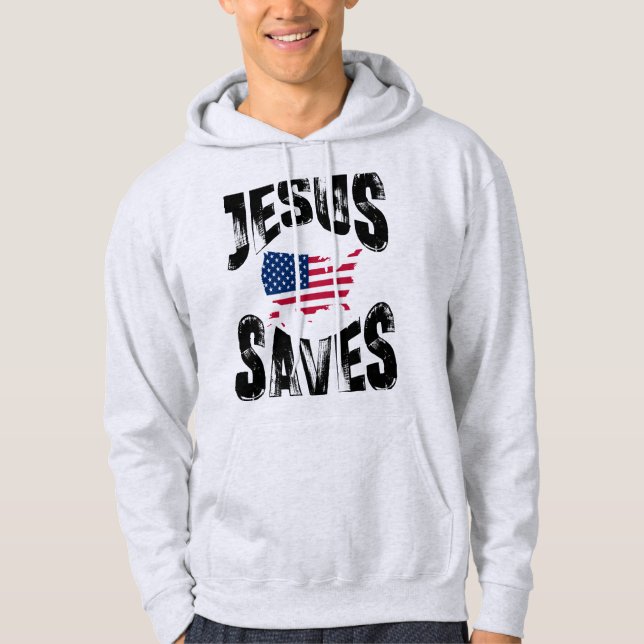 SUDADERA JESUS SAVE ESTADOS UNIDOS (Anverso)