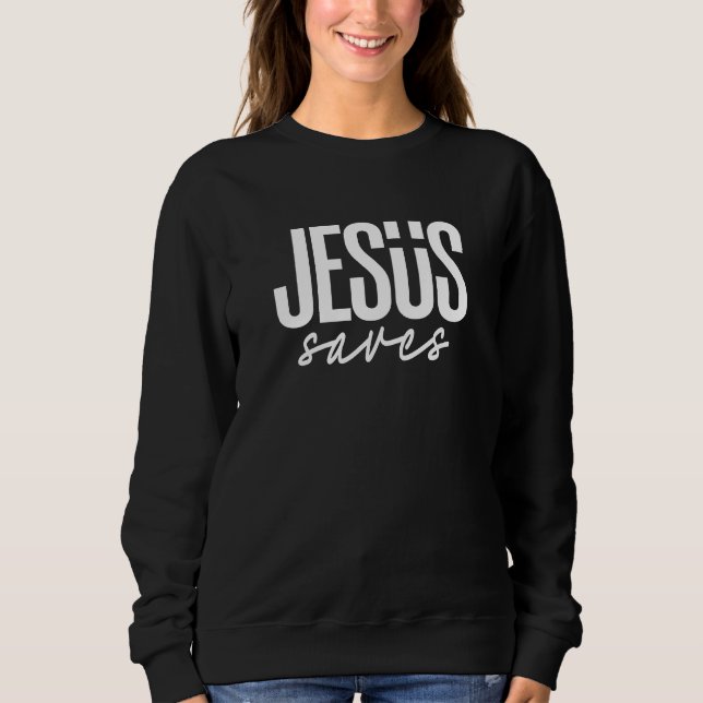 SUDADERA JESUS SAVES (Anverso)