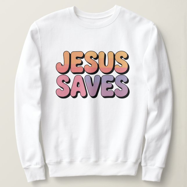 Sudadera Jesus saves (Anverso del diseño)