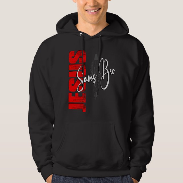 SUDADERA JESUS SAVES BRO VINTAGE (Anverso)