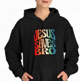SUDADERA JESUS SAVES BRO VINTAGE