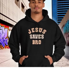 SUDADERA JESUS SAVES BRO VINTAGE