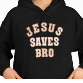 SUDADERA JESUS SAVES BRO VINTAGE