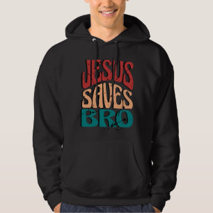 SUDADERA JESUS SAVES BRO VINTAGE RETRO