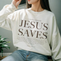 Jesus Saves | Ropa Estética Cristiana Unisex T