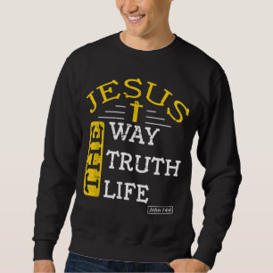 Sudadera Jesús soy la manera de la verdad y la vida Juan 14