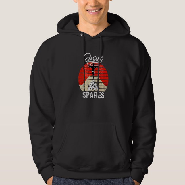 Sudadera Jesus Spares Bowling Art Guay Bowl Juego de bolos  (Anverso)