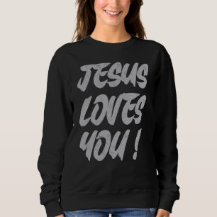 Sudadera Jesús Te Ama Christian Tee Jesucristo Biblia L