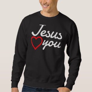 Sudadera Jesús Te Ama La Biblia Cristo Religión Cristiana C