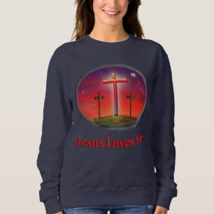 Sudadera Jesús te ama la ropa cristiana femenina