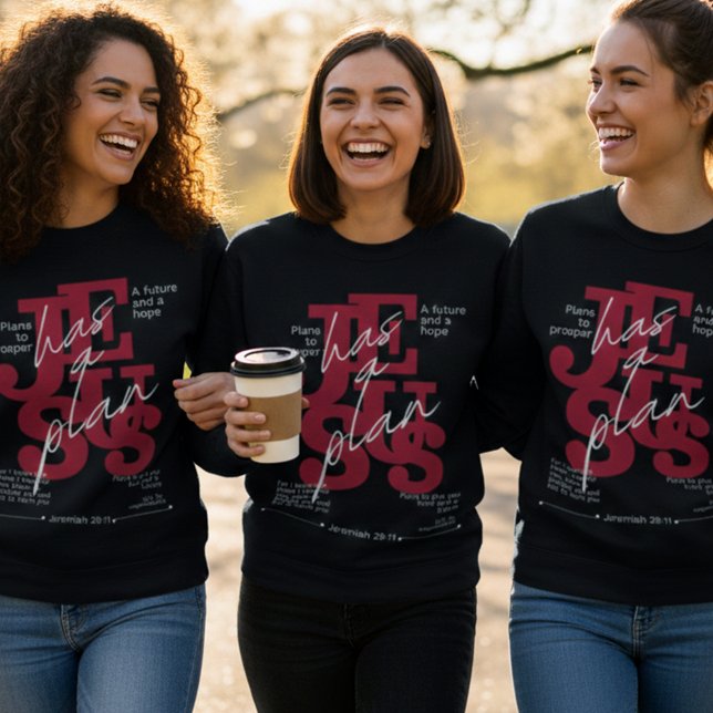 Sudadera Jesús Tiene un Plan – Jeremías 29:11  (Subido por el creador)