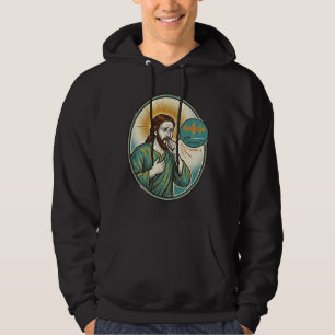 Sudadera Jesús tosiendo nota de voz media Mensaje de audio