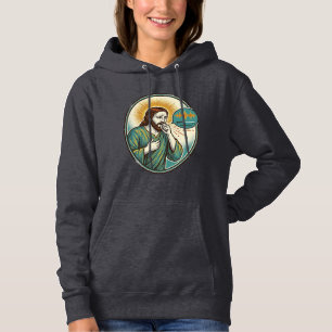Sudadera Jesús tosiendo nota de voz media Mensaje de audio