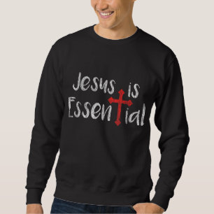 Sudadera Jesús Vintage es la cruz esencial de la iglesia Je