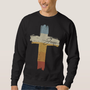 Sudadera Jesús Vintage Imprimir Fe Cruzar la Fe Iglesia de 