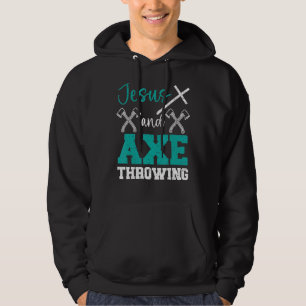 Sudadera Jesús Y Axe Lanzando Hatchet Cristiano Thrower R