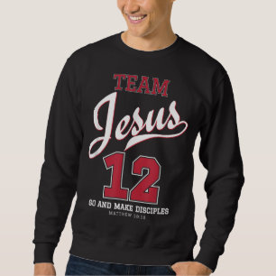 Sudadera Jesús y el equipo de béisbol Jesús Cristiano