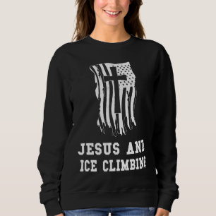 Sudadera Jesús y escalada en hielo para un fanático cristia