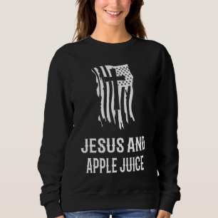 Sudadera ¡Jesús Y Jugo De Apple! Jugo de manzana cristiano