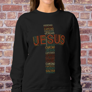 Sudadera Jesús y la fe cruzan el español cristiano de las m