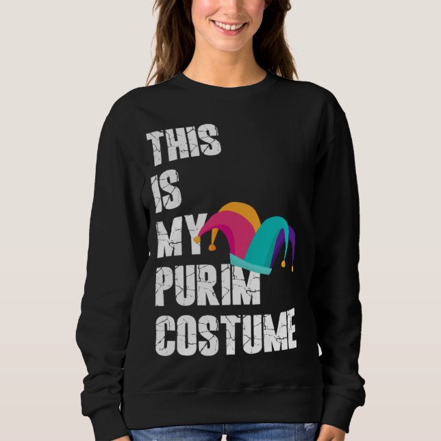 Sudadera Jewish Festival Purim Costume This Is My Purim Cos (Anverso)