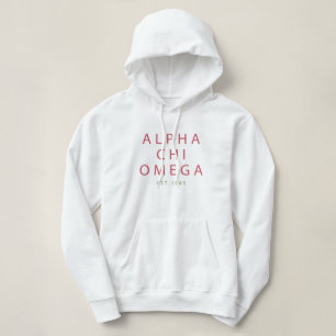Sudadera Ji alfa Omega el   Est. 1885