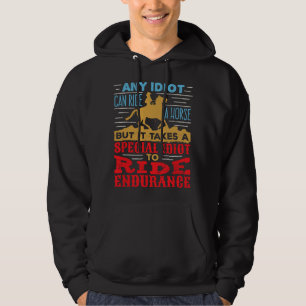 Sudadera Jinete de Trail de Resistencia de Caballo Divertid