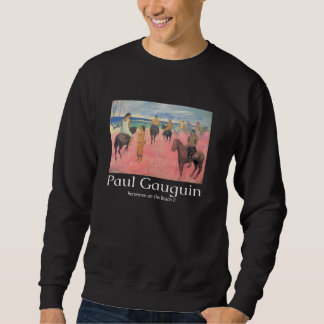 Sudadera Jinetes en la playa II Arte Vintage de Paul Gaugui