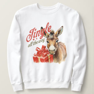 Sudadera Jingle all way los Navidades cultivan burro