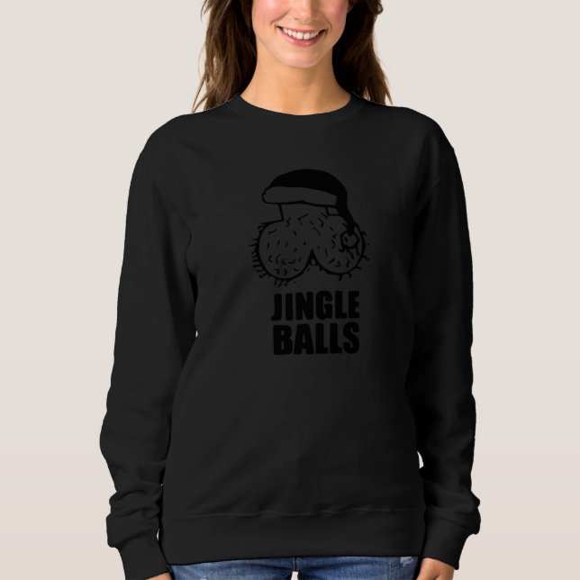 Sudadera Jingle Balls   Navidad de Parejas (Anverso)