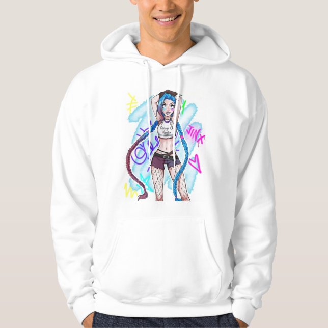 Sudadera Jinx / polvos / camiseta arcana (Anverso)