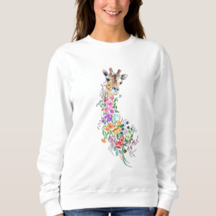 Sudadera Jirafa Flores