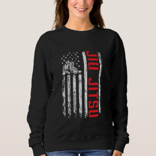 Sudadera Jiu Jitsu Bandera Americana Jiu Ji